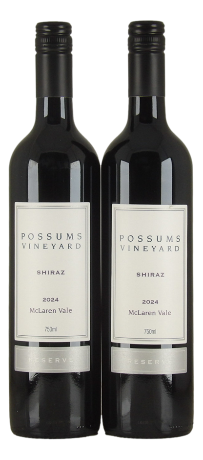 Possums Vineyard Reserve Shiraz 2024 (2x 750mL). McLaren Vale.