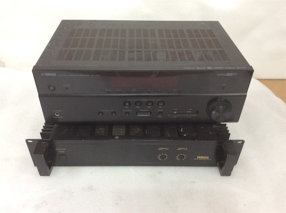 Yamaha P2075C Power Amplifier & Yamaha RX-V481 AV Receiver