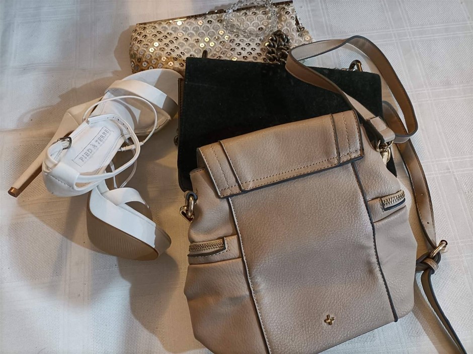 Lady’s Bags and High Heel Shoes 6 Minor Use . Used