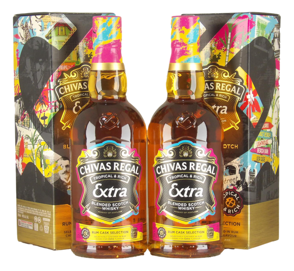 Chivas Regal Extra Rum Cask Blended Scotch Whisky (2x 700mL) Scotland