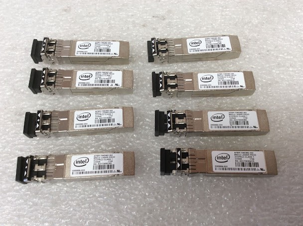 Intel AFBR-709DMZ-IN2 SFP+ Transceiver Module (Lot of 8)