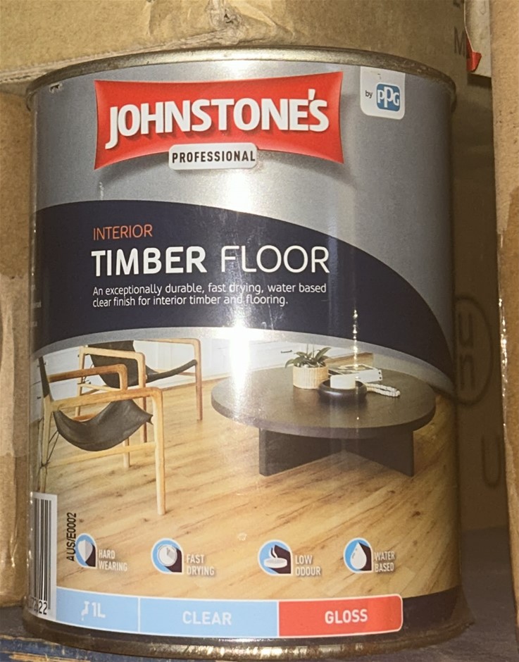 JOHNSTONE'S Interior Timber Floor Clear Finish (1L) (Gloss)