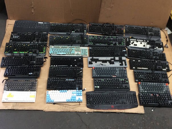 Logitech Mixed Brand and Model Computer Keyboards (Lot of 28)
