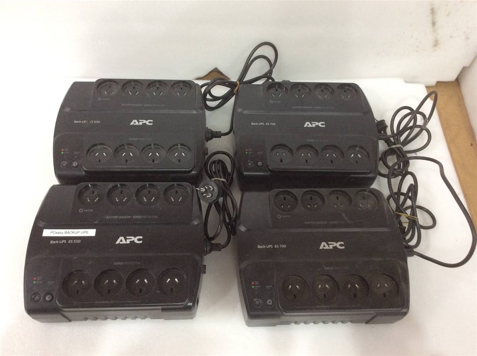 APC Back-UPS ES 550 & ES 700 Uninterruptible Power Supply (Lot of 4)