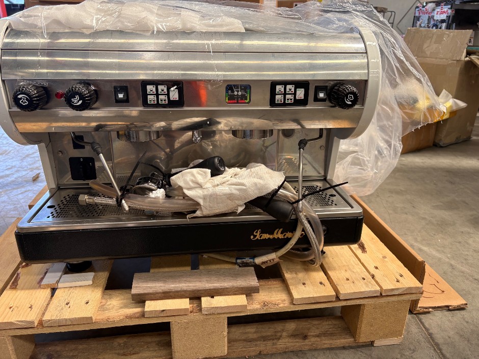 San Marino 2-Group Commercial Espresso Machine — with Spare Parts Kit