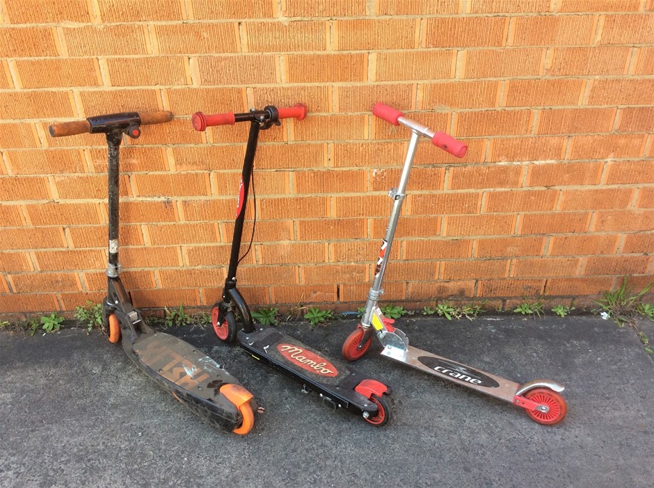 Mixed Brands Assorted Kick Scooters (Lot of 3)