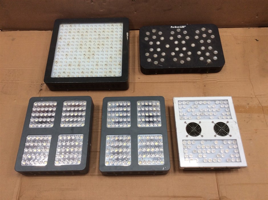Mixed Brand LED Grow Lights / Indoor Plant Growing Lights (Lot of 5)