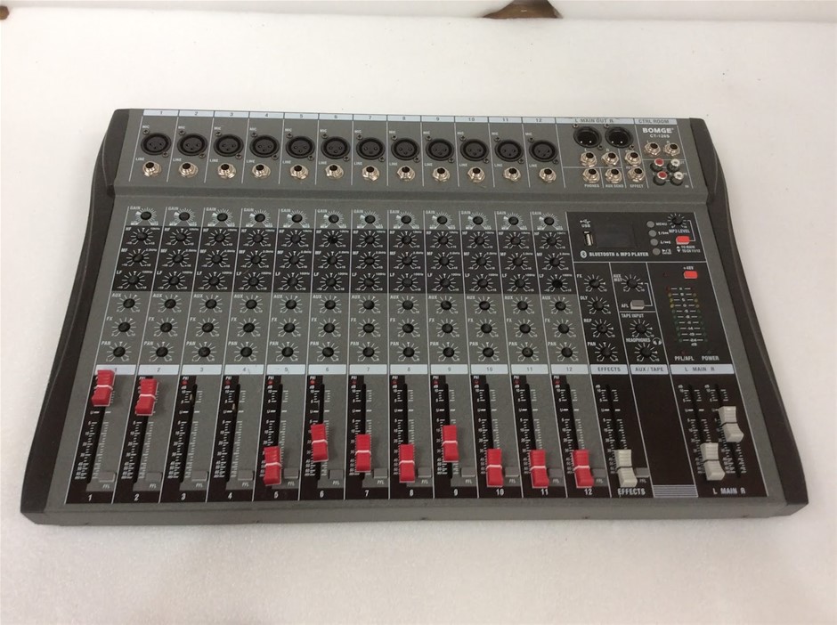 BOMGE CT-120S 12-Channel Professional Audio Mixer