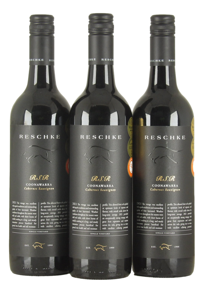 Reschke RSR Cabernet Sauvignon 2021 (3x 750mL).Coonawarra
