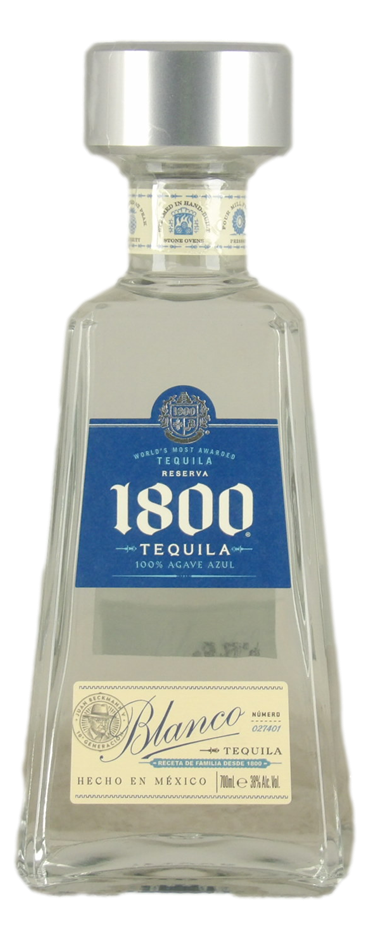 1800 Tequila Blanco (1x 700mL). Mexico.