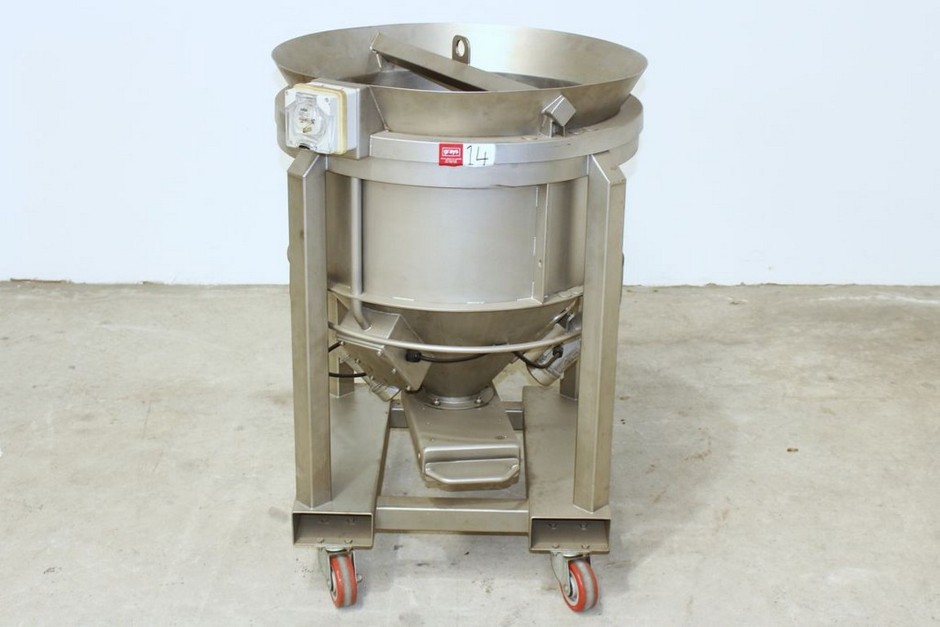 90L Stainless Steel Mobile Conical Hopper