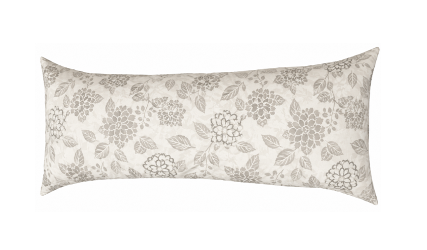 CASUAL LIVING Body Pillow, Floral NB: minor stain, no packaging