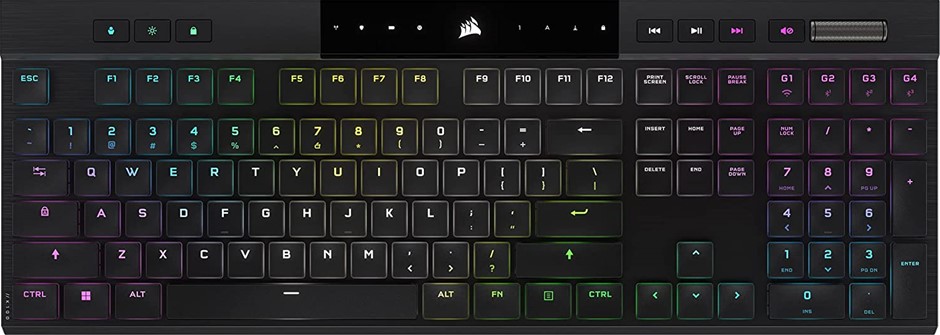 CORSAIR K100 AIR Wireless Mechanical Gaming Keyboard - Ultra-Thin - Sub-1ms