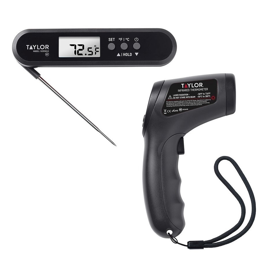 TAYLOR 2pc Digital Thermometer. N.B: Damaged packaging.