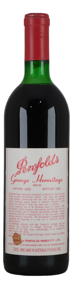Penfolds Bin 95 Grange Hermitage 1983 (1x 750mL), SA.