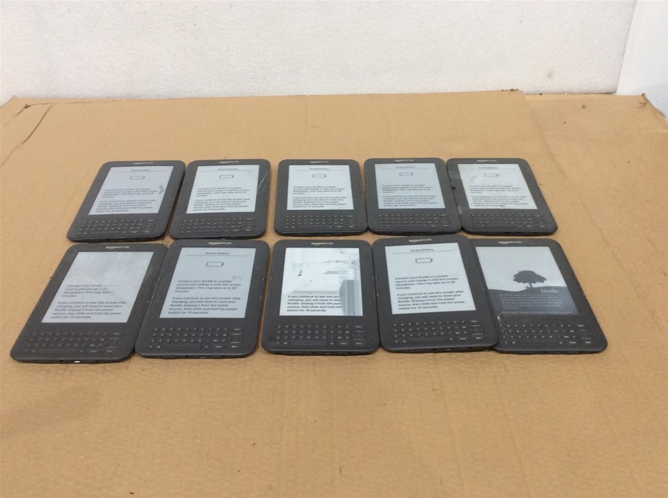 Amazon Kindle Mix Model E-Reader (Lot of 10)