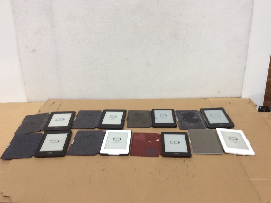 Amazon Kindle E-Reader With Cases (Lot of 8)