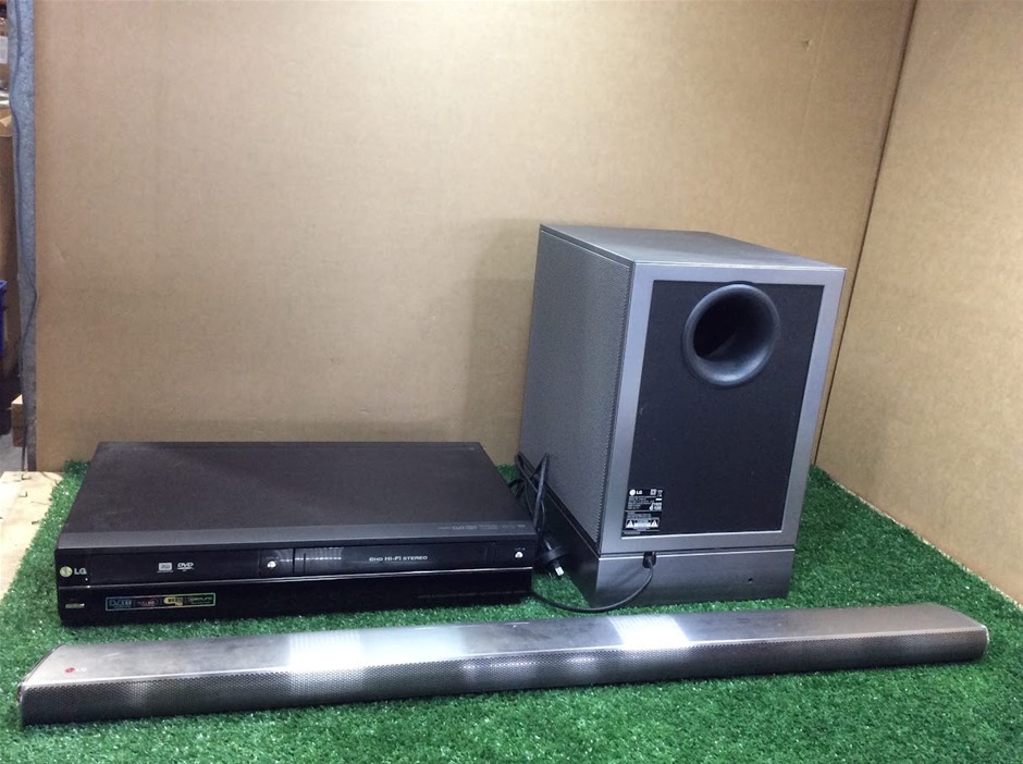 LG NB4540 Sound Bar + S44A1-D Wireless Subwoofer + RC689D DVD/VCR Combo