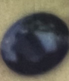 6.50 carats Natural Dark Blue Sapphire certified