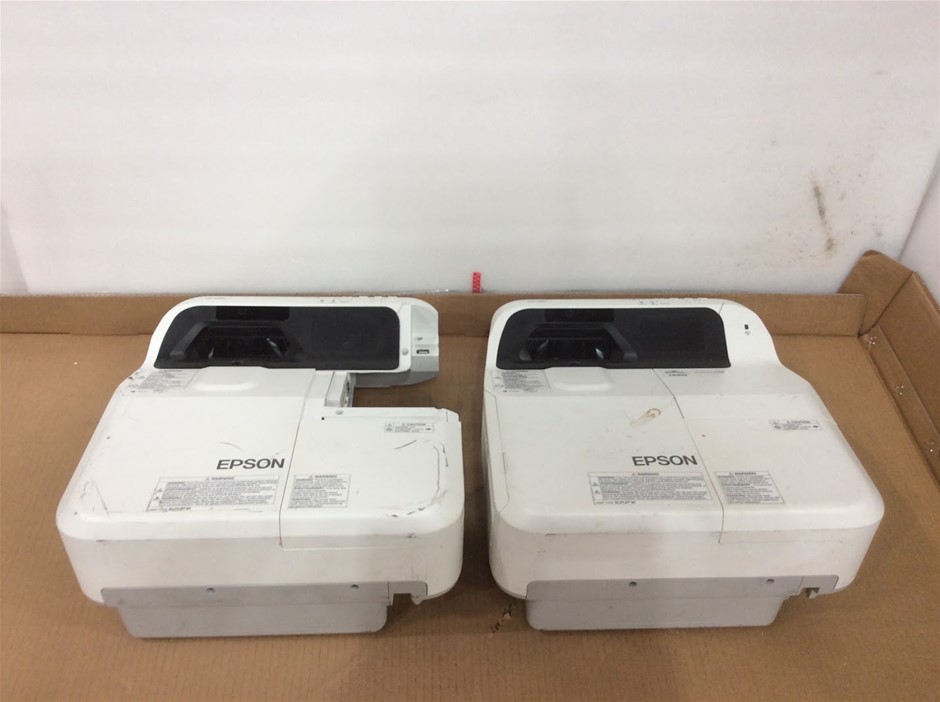 Epson EB-680 Ultra Short Throw 3LCD Projector (Lot of 2)