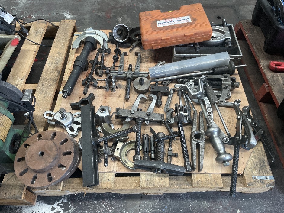 Assorted Pullers and Mechanic Tools