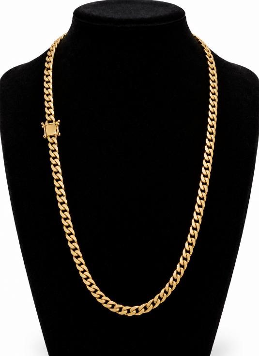 Jewelz Merchants Gold-Tone Cuban Link Chain