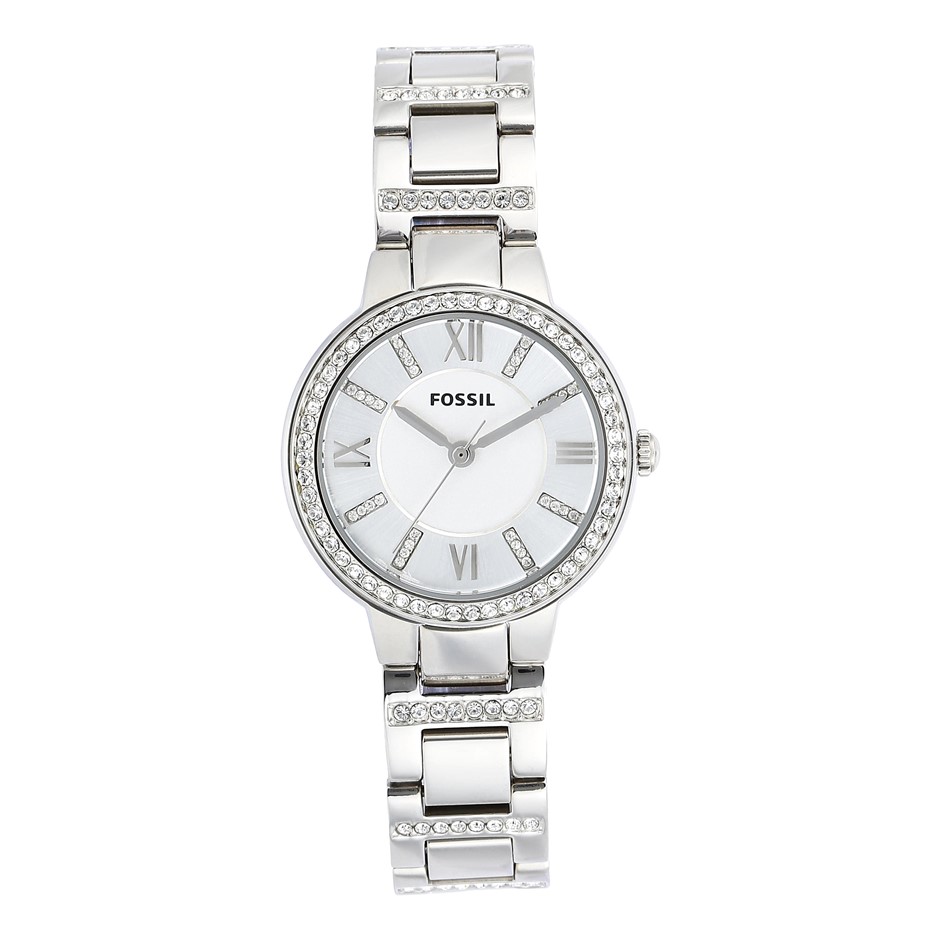 FOSSIL Women's Virginia Analog Quartz Watch, Silver Tone, ES3282. RRP: $199