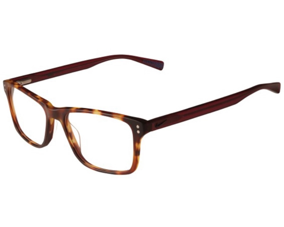 NIKE Glasses Frames, 52-17-140, Matte Tortoise/Port Wine (242), 7243. RRP: