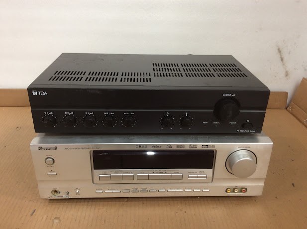 Sherwood RD-8601 Audio/Video Receiver&TOA A-2060 CE-AU Amplifier(Lot of 2)