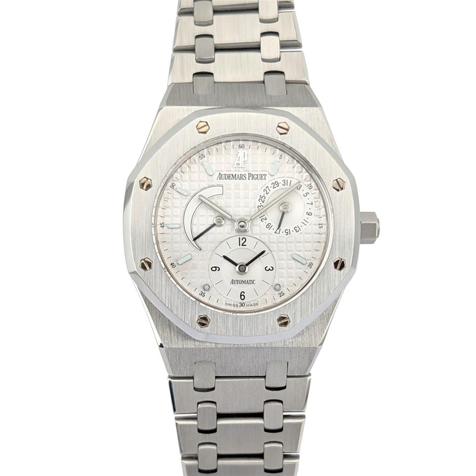 AUDEMARS PIGUET ROYAL OAK DUAL TIME AUTO 36MM STAINLESS STEEL BXO COA