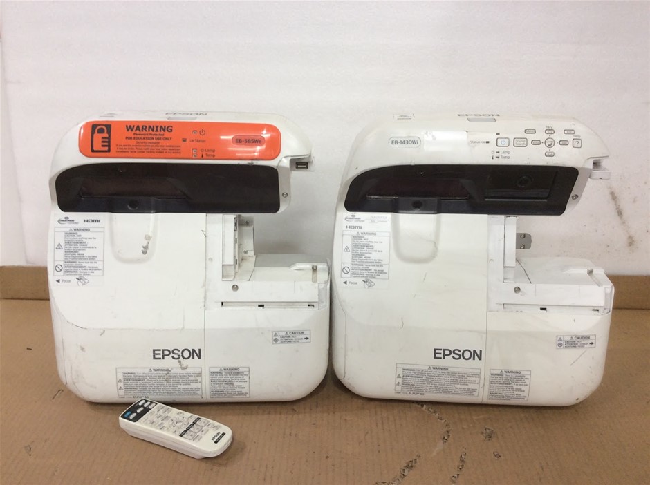 Epson EB-585We & EB-1430Wi LCD Projector (Lot of 2)