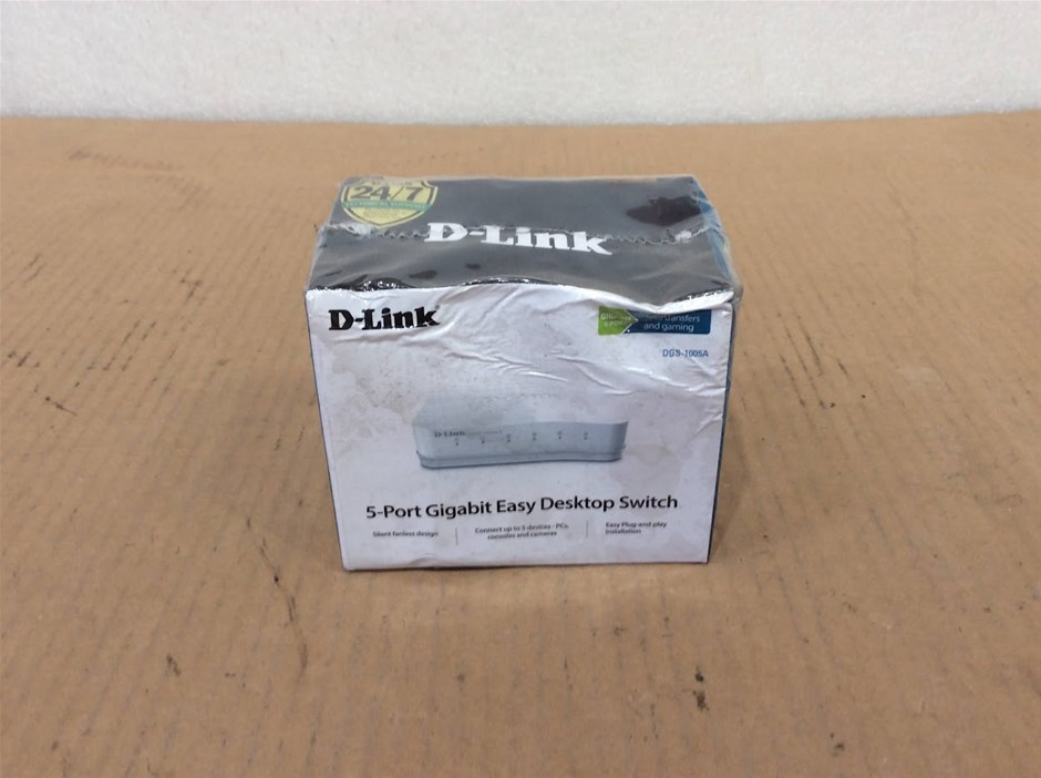 D-Link DGS-1005A 5-Port Gigabit Ethernet Desktop Network Switch - New