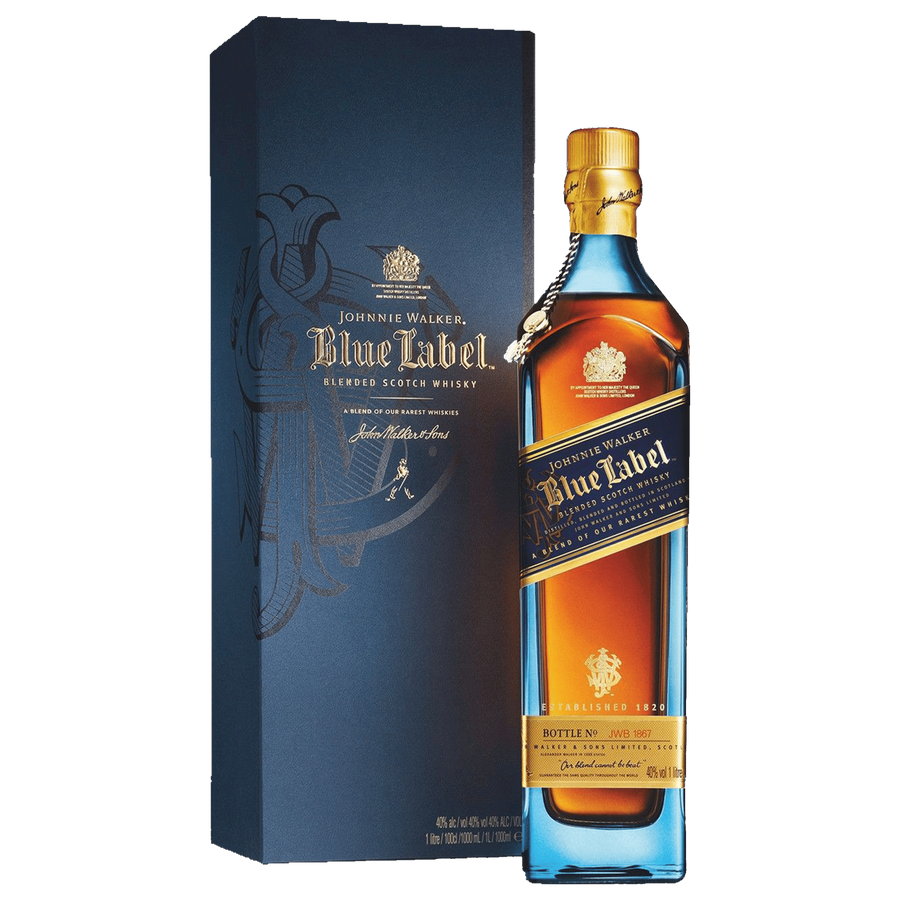 Johnnie Walker Blue Label Gift Box NV (1x 1L) Scotland - 60 Available !!