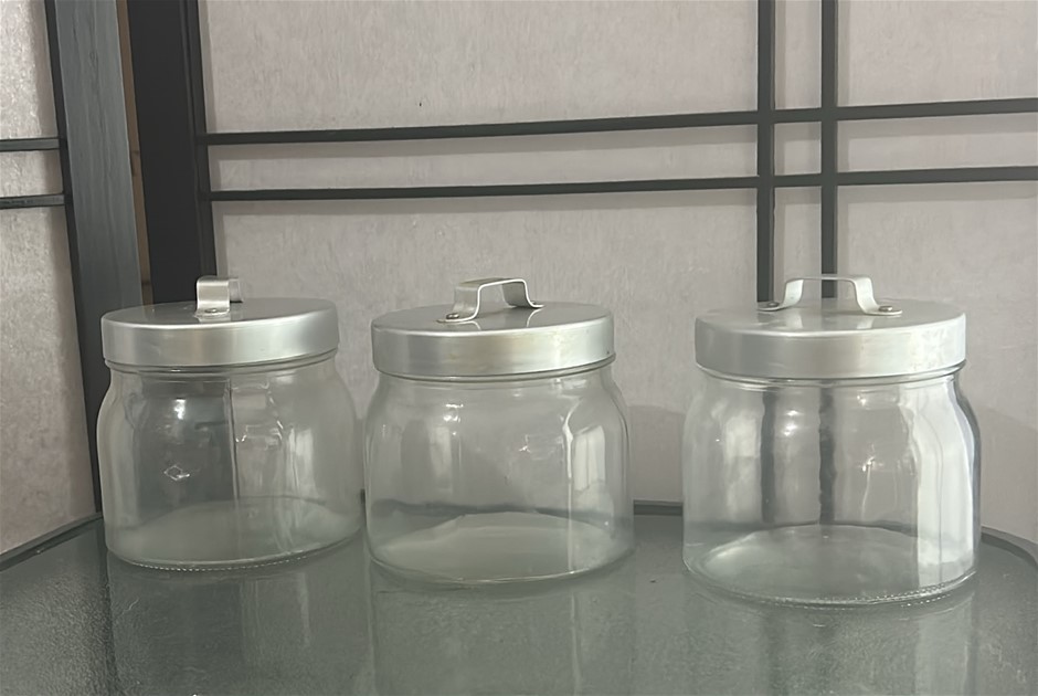 3x Glass Jars