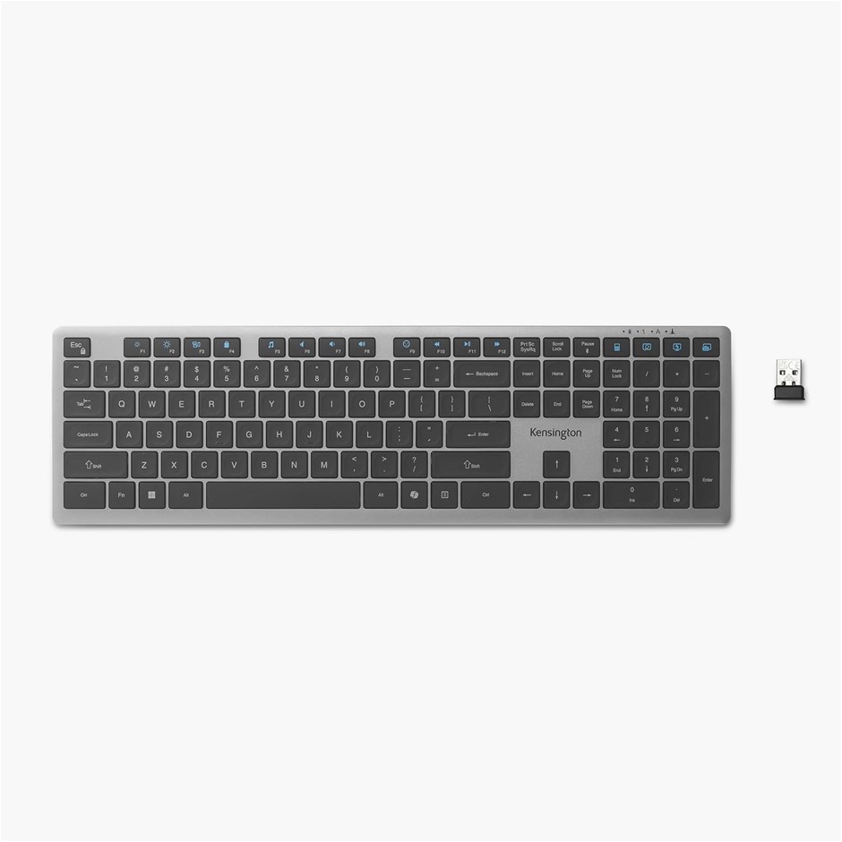 Kensington KB535 Wireless Keyboard, Bluetooth & 2.4GHz Connection, Full-Siz