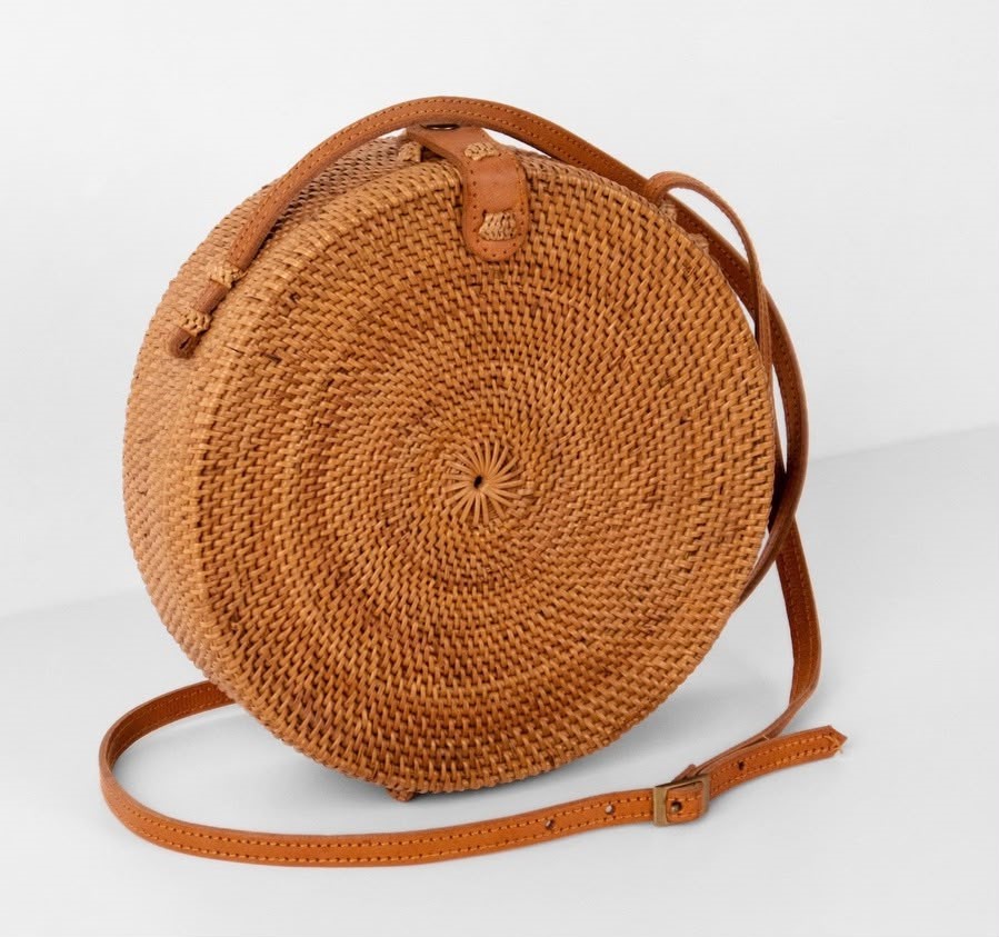 Rattan Handwoven Crossbody Bag