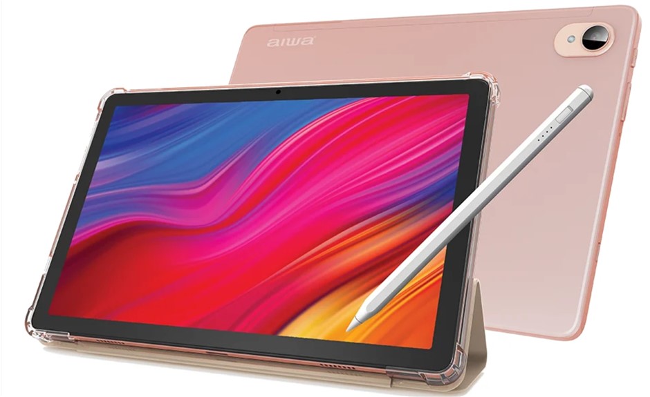 AIWA 10.1" Wifi Tablet Pro, Peach NB: dent at back