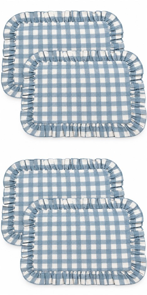 Miss Sundara 4 Piece Pillow Covers (14"x20") Colorway 2 - Blue
