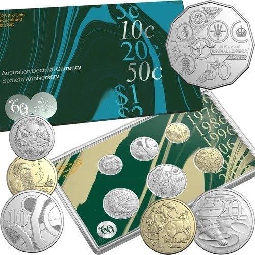2026 Australian 60th Anniversary of Decimal Currency Six-Coin Set ...