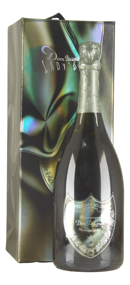 Dom Perignon Lady Gaga Limited Edition Brut 2010 (1x 750mL), Champagne,