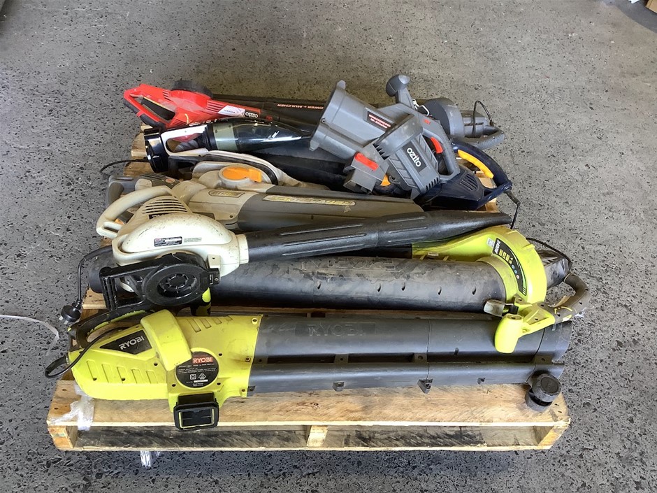 Ozito & Ryobi Mixed Brands Leaf Blowers And Garden Vacuums