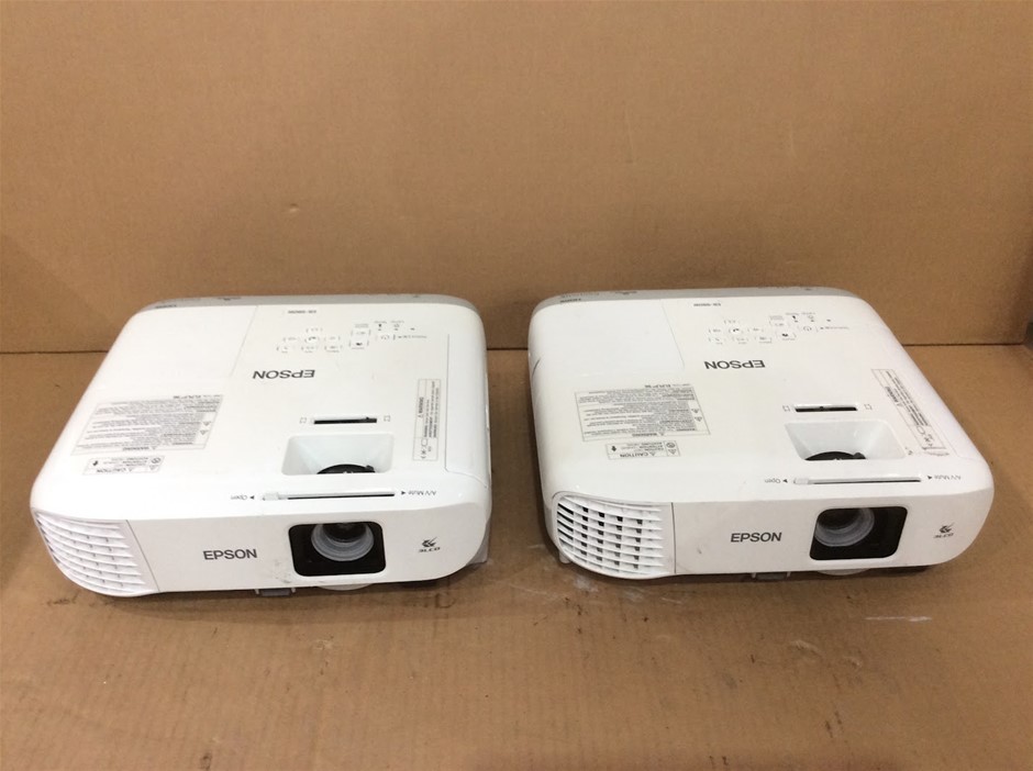 Epson EB-980W 3LCD Multimedia Projectors (Lot of 2)
