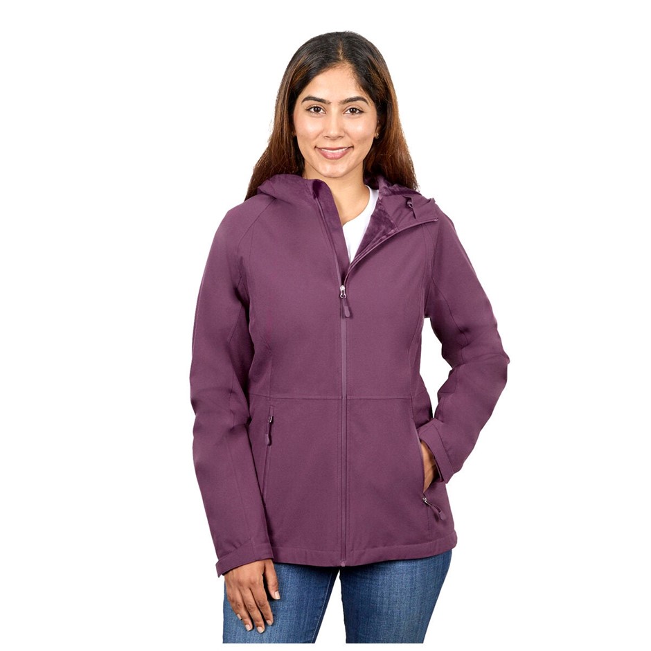 KSIGNATURE Women's Softshell Jacket, Size L, Purple.