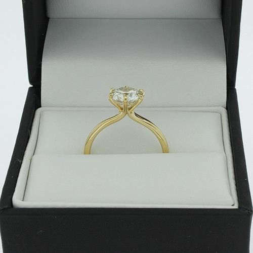 4.77ct Round Brilliant Diamond Solitaire Ring 18K Yellow Gold IGI