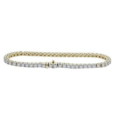 2.10ct 18K Yellow Gold Lab Grown Diamond Tennis Bracelet F-G/VS