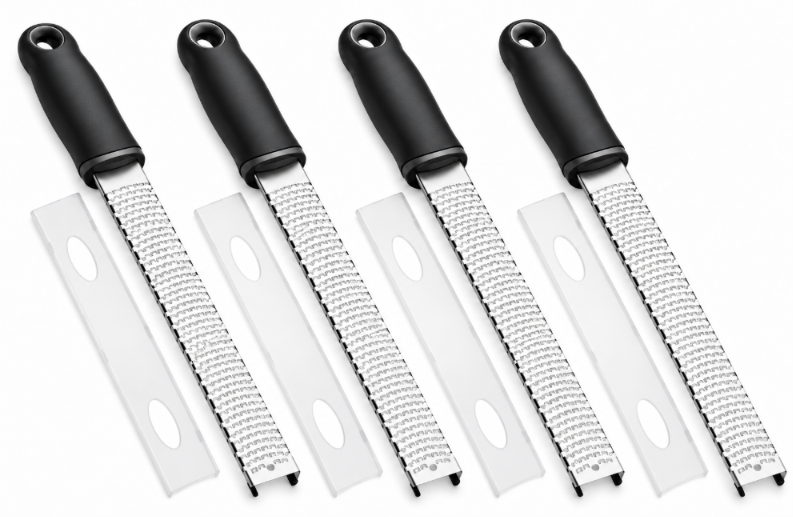 4x Raniaco Lemon Zester & Cheese Grater - Premium Citrus Zester, Kitchen Gr