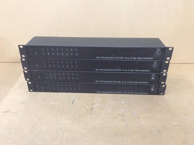 Mixed Brand VDS-1632HD HD-TVI AHD HDCVI CVBS Video Distributor (Lot of 4)