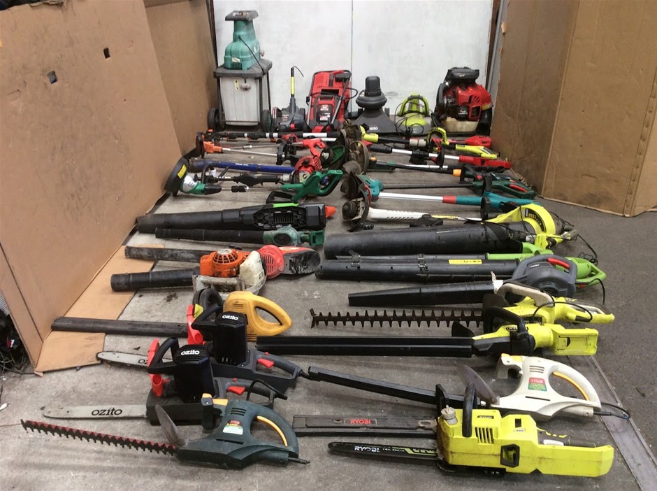 Mixed Brands Garden Power Tools, Chainsaws, Hedge Trimmers & Blowers