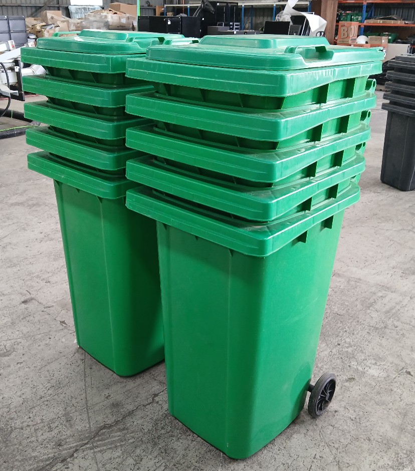 Unused 240L Rubbish Bin, Qty x10