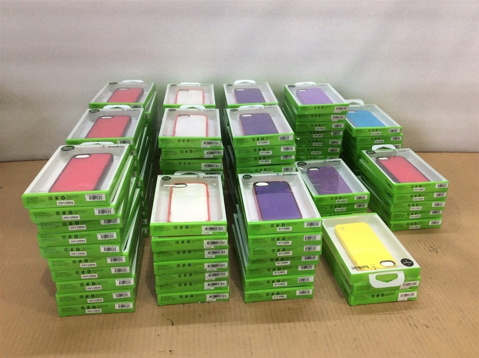Belkin Assorted iPhone Protective Cases Mixed Colours - New (Lot of 113)